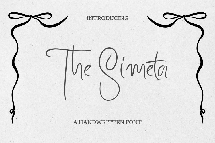 The Simeta - Handwritten Font