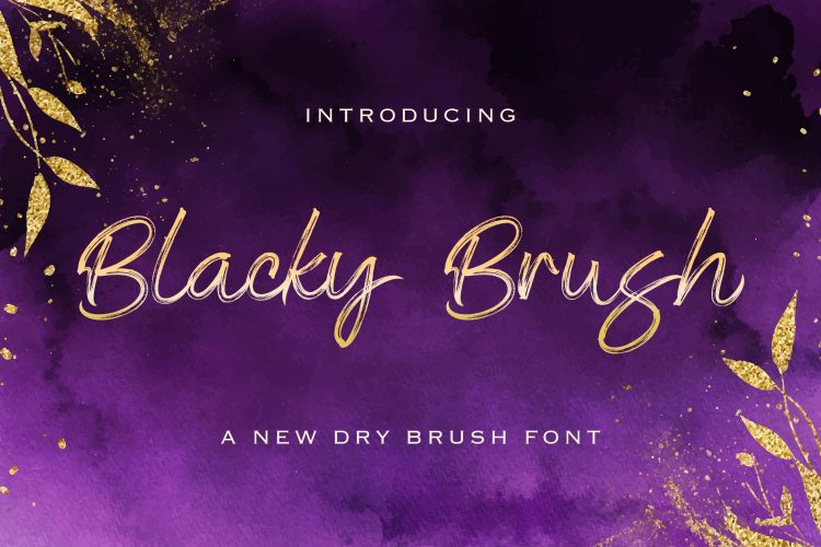 Blacky - Brush Font