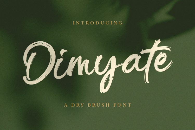 Dimyate - Dry Brush Font