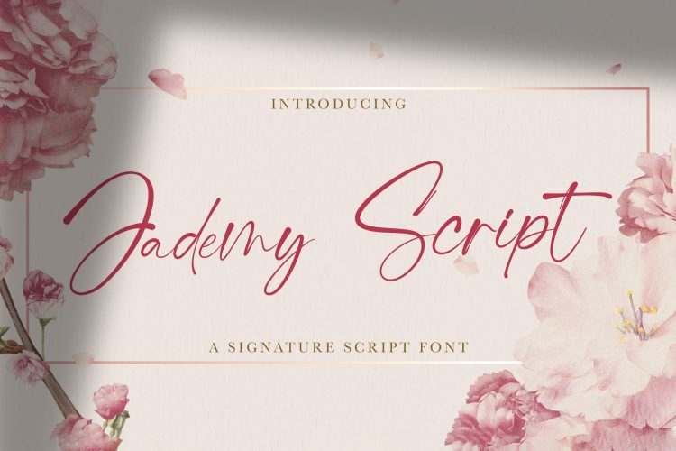 Jademy Script - Signature Script Font