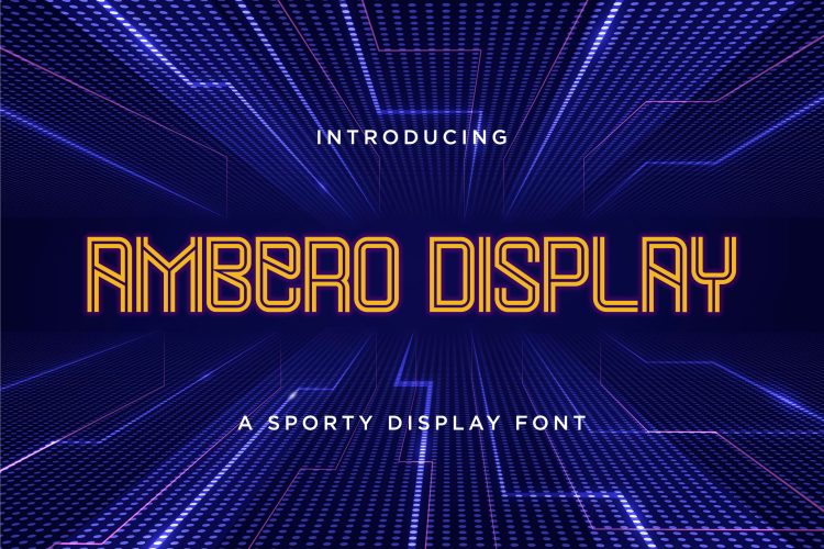 Ambero - Sporty Display Font